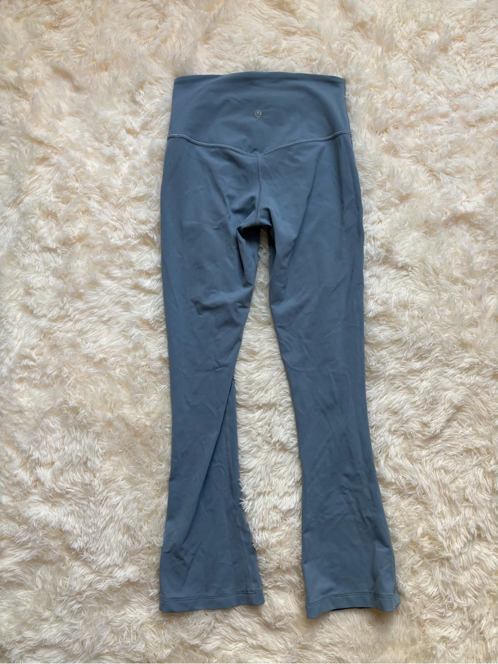 Lululemon Flare Leggings Slate Blue Size 6 High Rise Womens